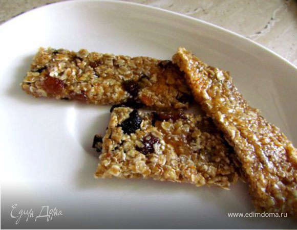 Батончики гранола без выпечки