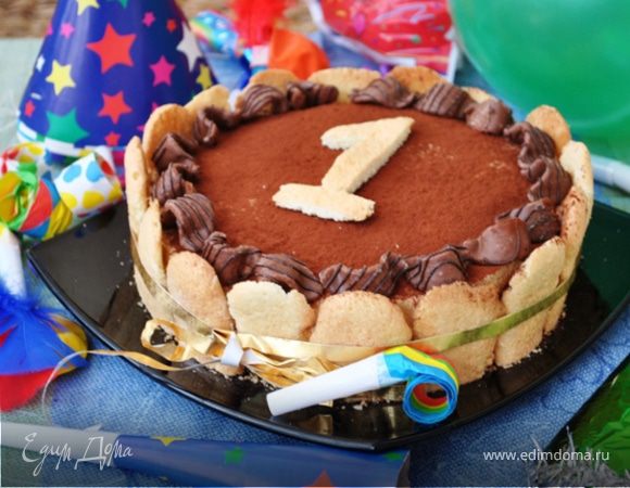 Сливочно-кофейная шарлотка "Жирафа" Сливочно-кофейная шарлотка "Жирафа"