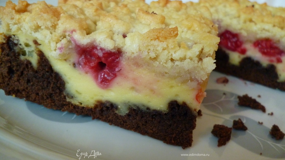 Пирог "Малина в облаках"