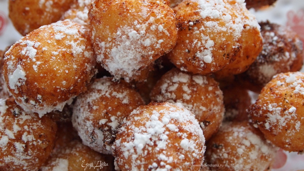 Творожные пончики