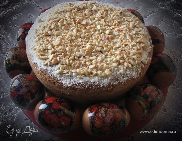 Кулич из манно-молочного бисквита