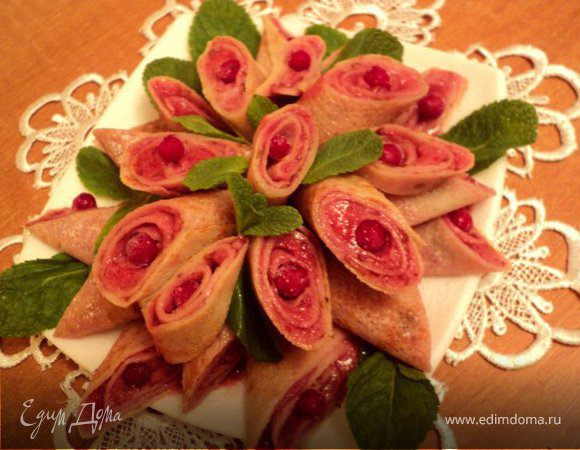 Блинчики с ягодным суфле.