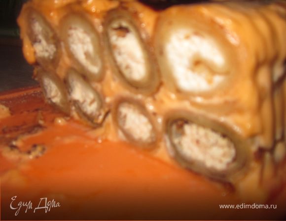 Блинный террин с творогом