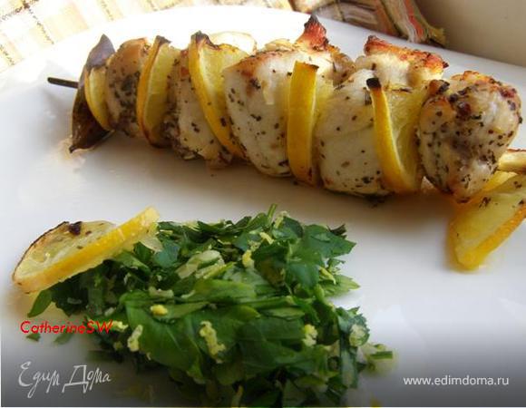 Кебабы из курицы с лимоном