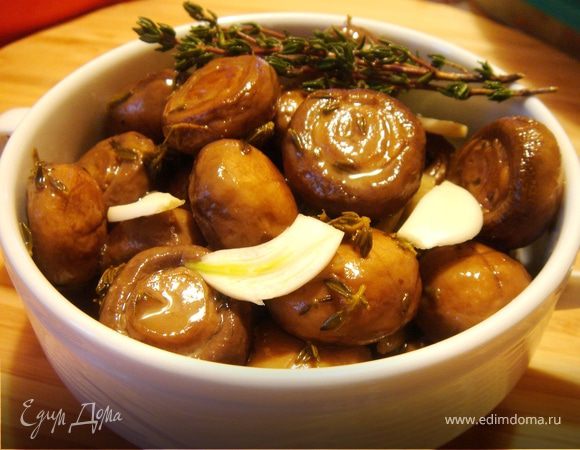 Быстромаринованные шампиньоны