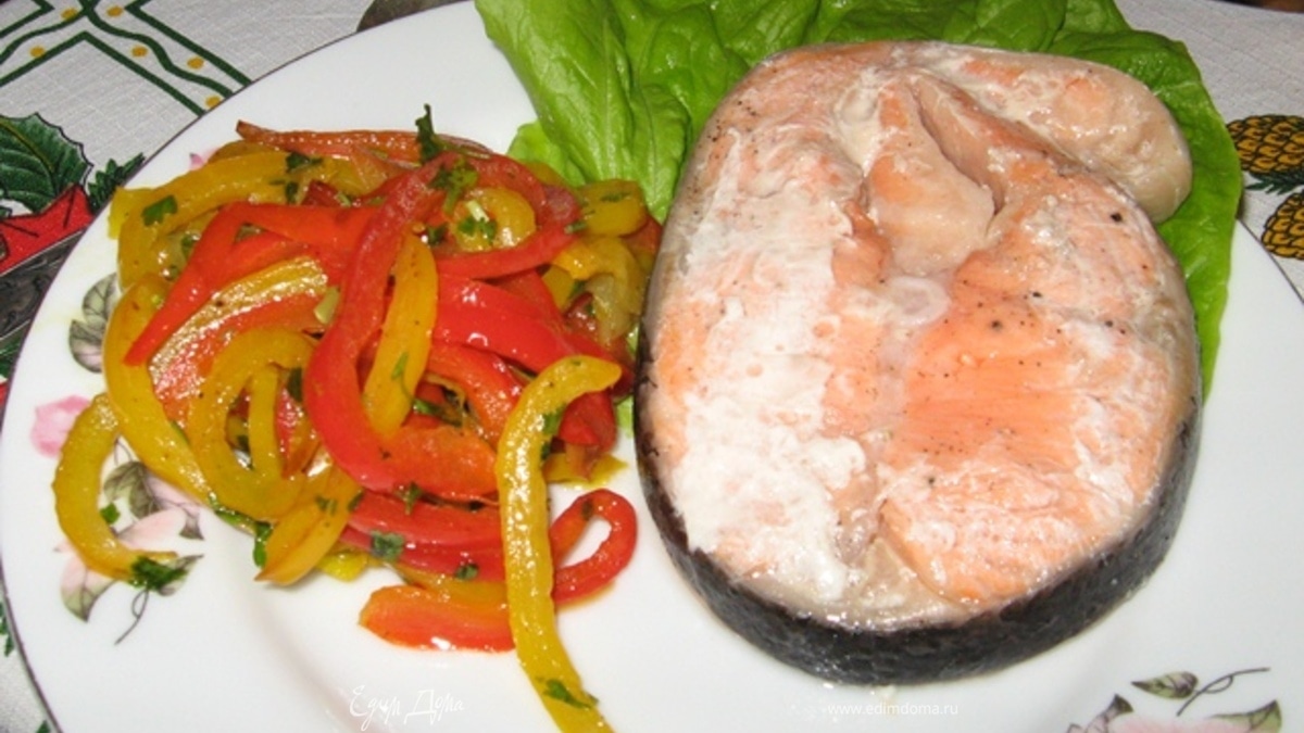Горячая семга в собственном соку