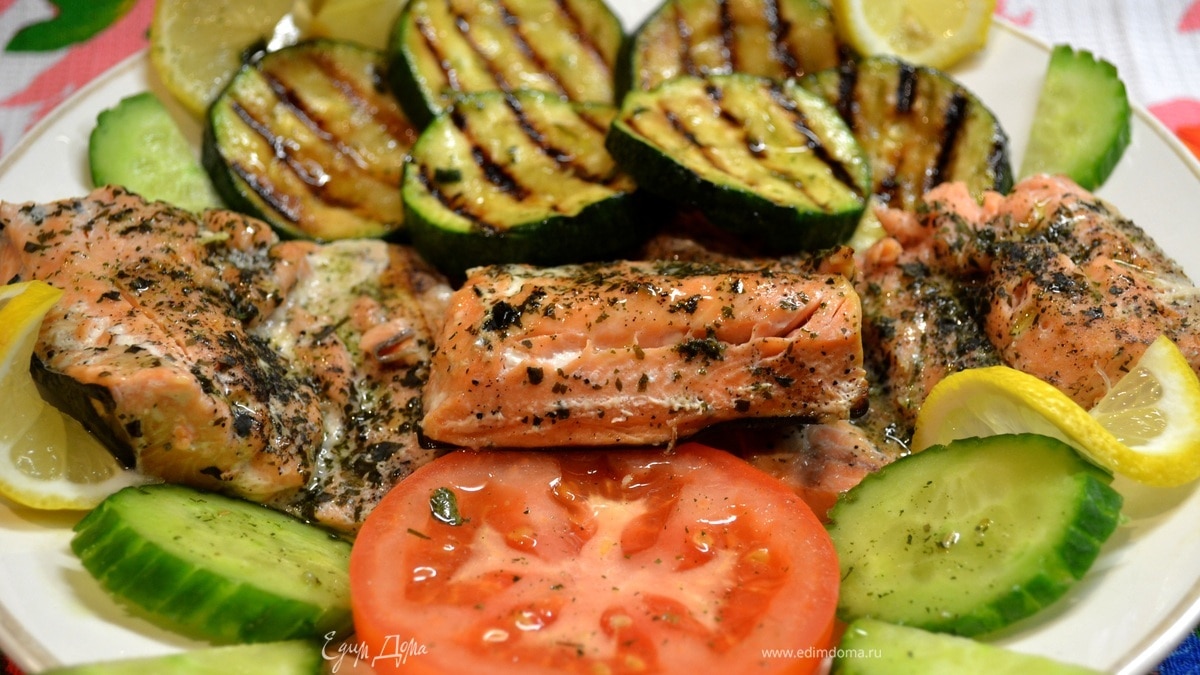 Горбуша на пару