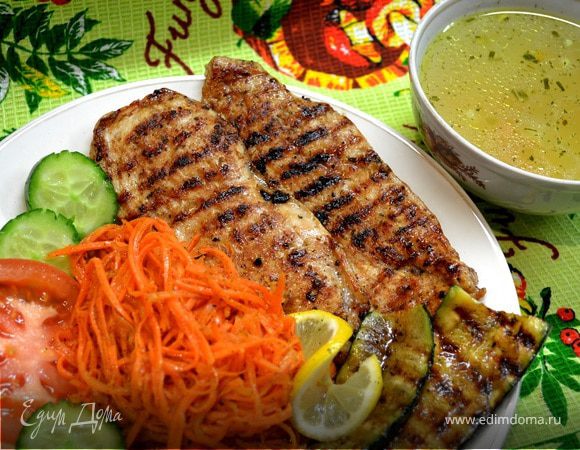 Курочка на гриле...