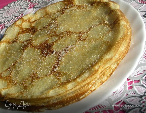 Тонкие блинчики на сыворотке Тонкие блинчики на сыворотке