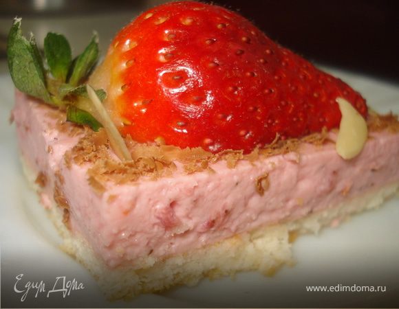 Тортик-light с клубничным суфле