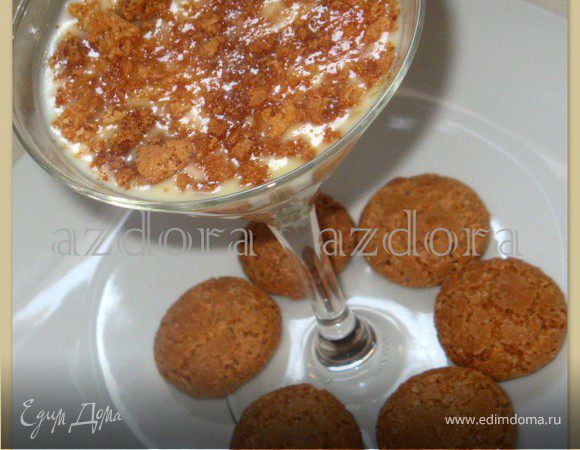 Панна котта с белым шоколадом, амаретти и ароматом капучино Панна котта с белым шоколадом, амаретти и ароматом капучино