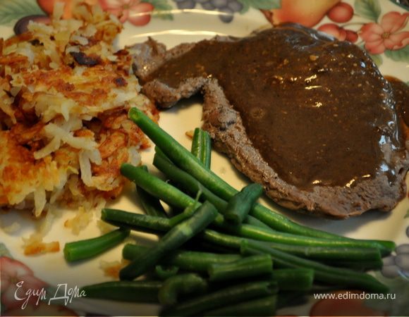 Стейк с горчично- бальзамическим соусом
