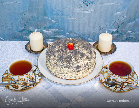 Бисквитный торт "Маковка"