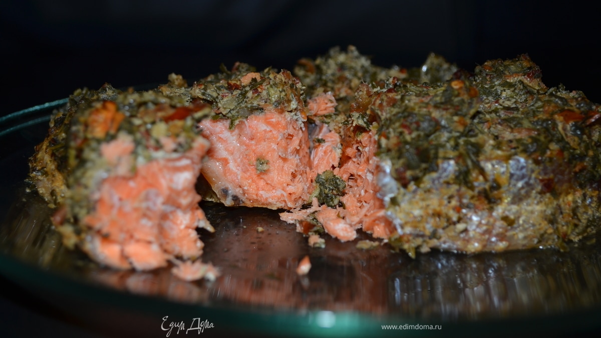 Красная рыба в средиземноморском стиле