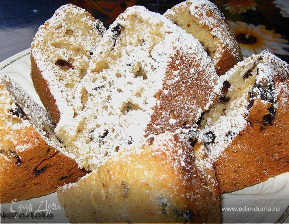 Кекс с мармеладом и изюмом Кекс с мармеладом и изюмом