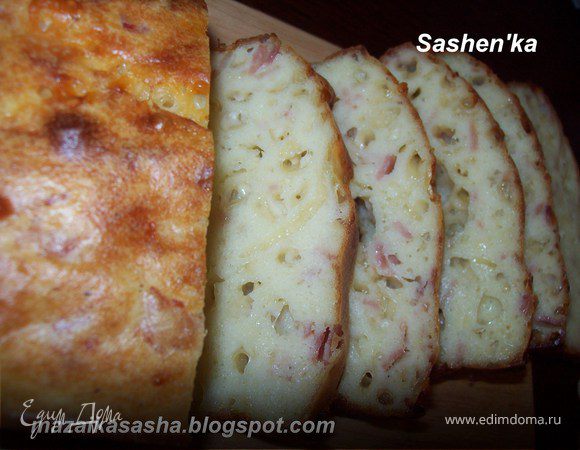 Хлеб с сыром и ветчиной