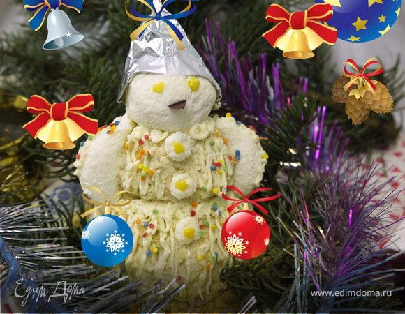 Пирожное "Снеговик" Пирожное "Снеговик"