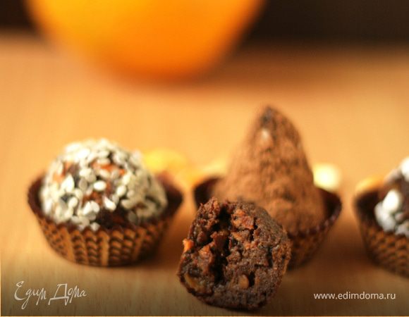 Конфеты с морковью и черносливом