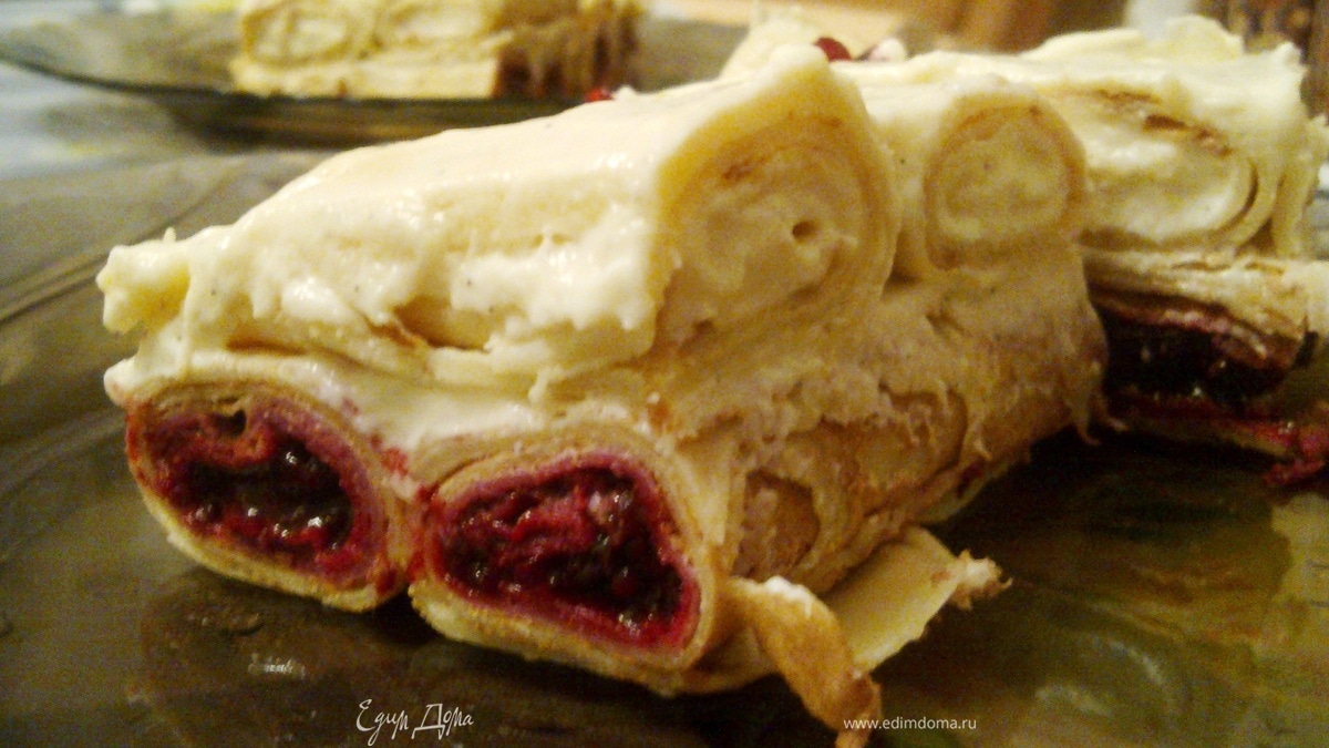 Блинчатый тортик "К 23 февраля для любимого"