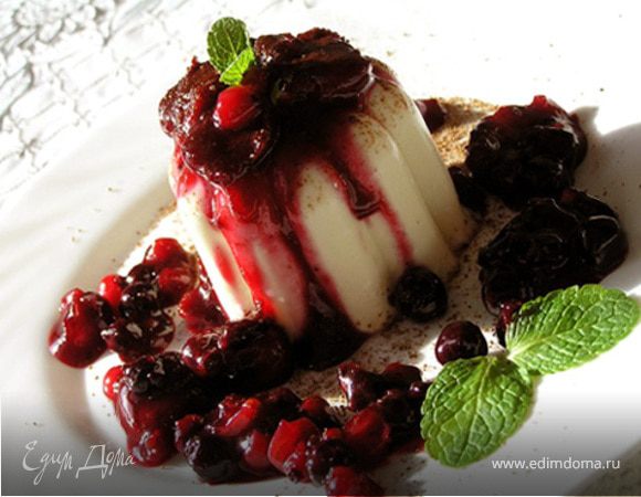 Панна котта с ванильными ягодами