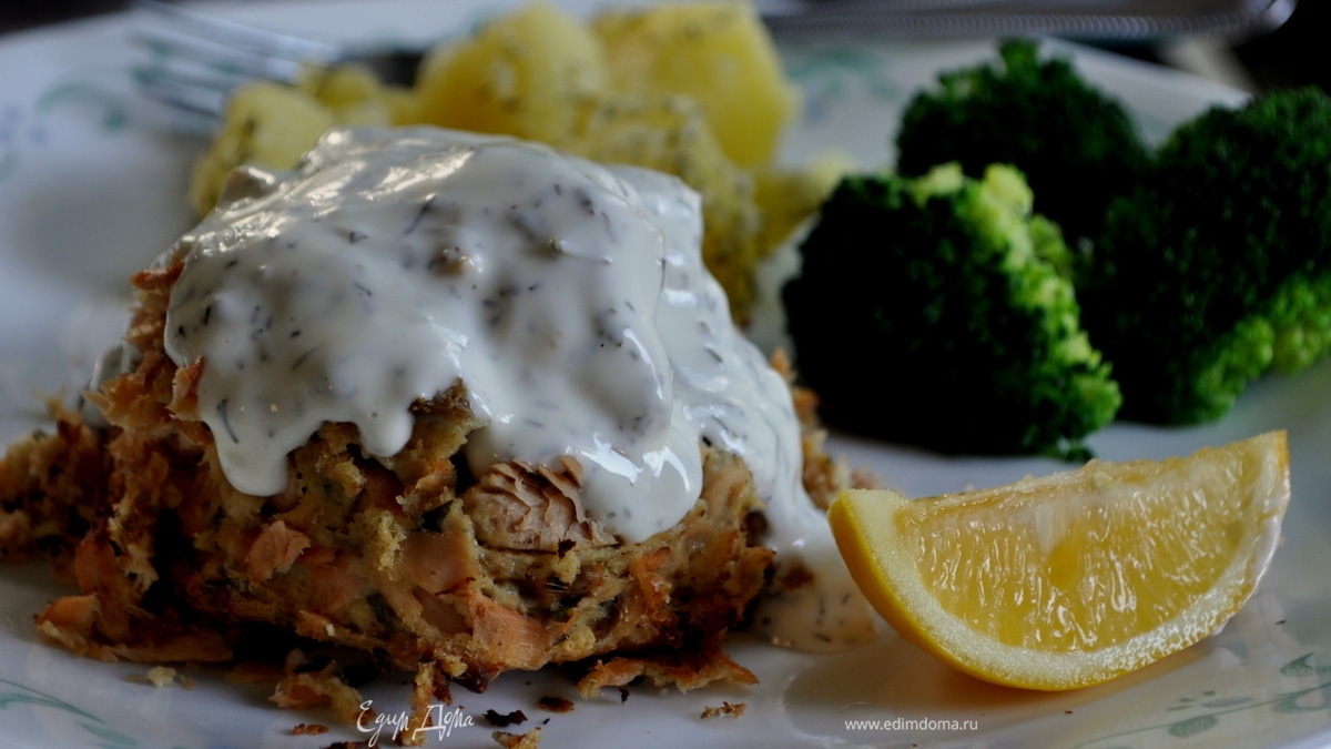 Кекс из семги-Salmon Cakes