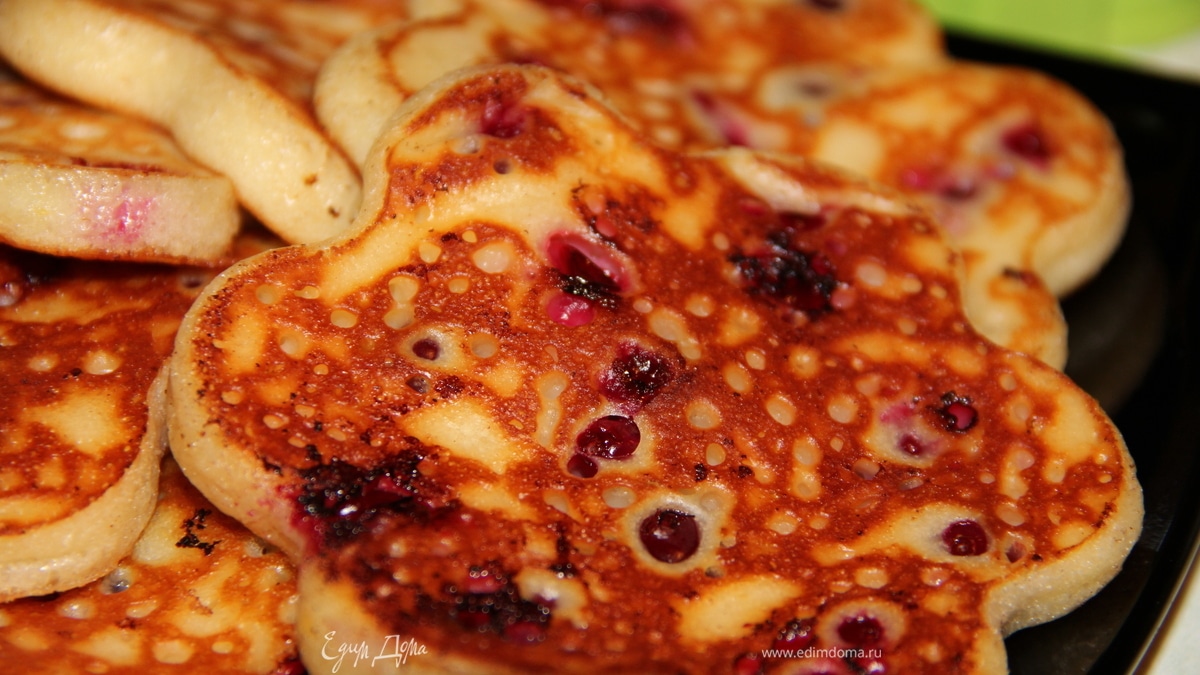 Клюквенные оладушки