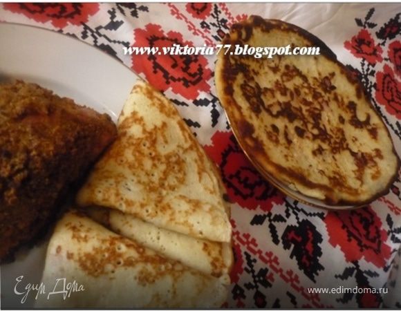 Овсяные блины с беконом или Масленица полным ходом Овсяные блины с беконом или Масленица полным ходом