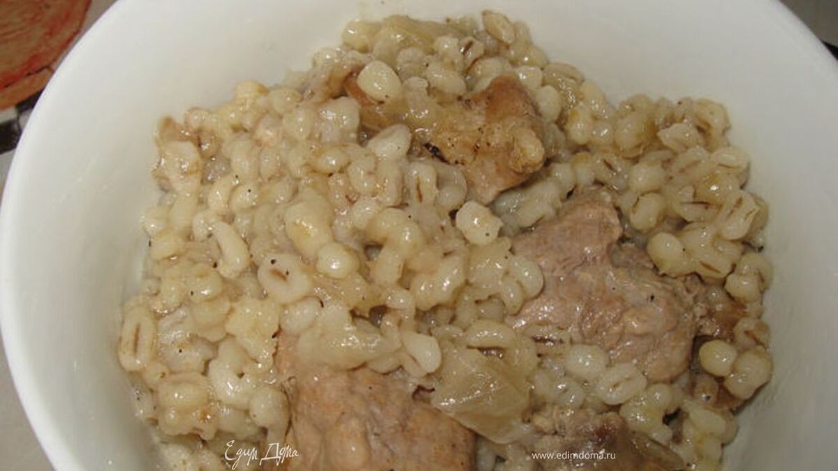 Перловая каша с мясом