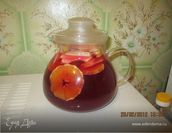 Красный пунш с гибискусом