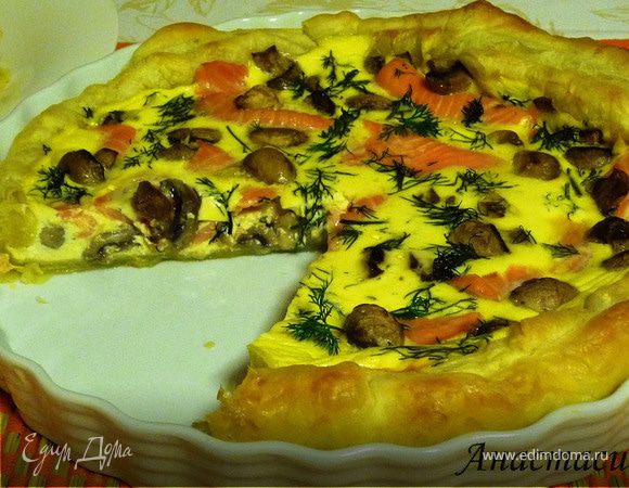 "Киш &amp; Со." :-) Киш с копченой семгой