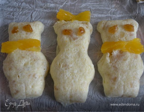 Творожная запеканка с бананом и апельсинами "Три медведя"