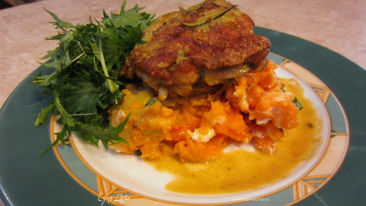 Картофель и батат с сыром фета от Джейми Оливера