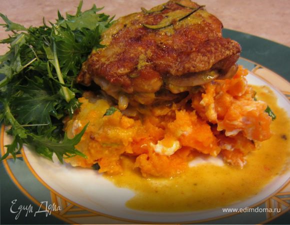 Картофель и батат с сыром фета от Джейми Оливера Картофель и батат с сыром фета от Джейми Оливера