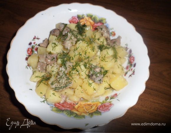 Тушеная картошка с мясом Тушеная картошка с мясом
