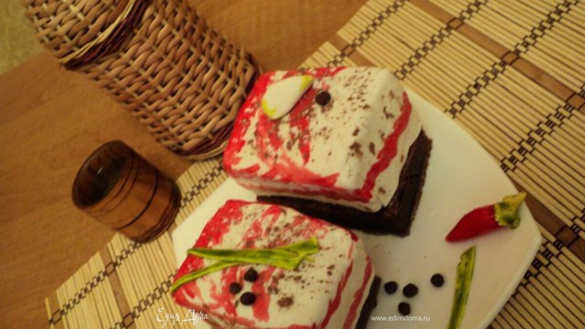 Пирожное «Бутерброд с салом»