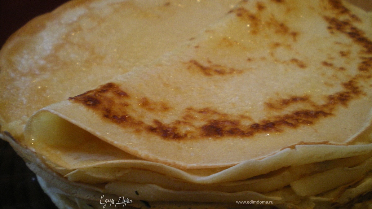 Сладкие блины по-французски