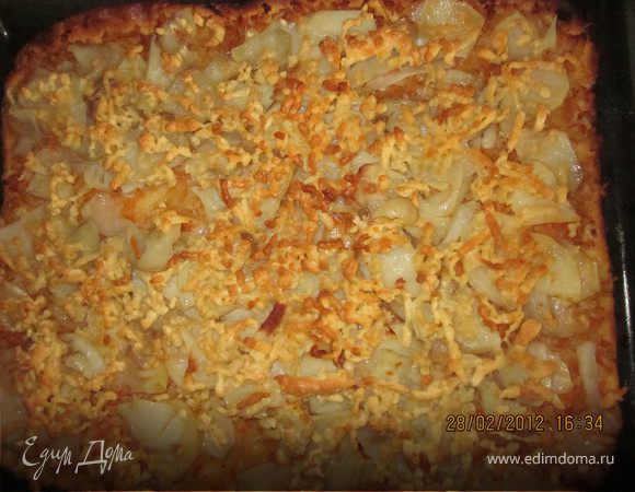  Пирог "Полузакрытый" с овощами.Постные дни.