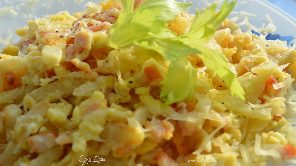 Лапша из сельдерея