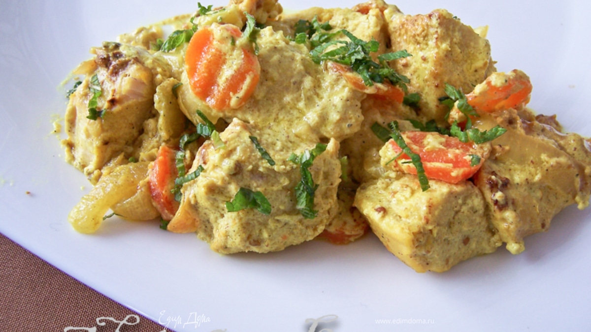 Куриное филе в кориандровом соусе