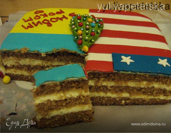 Кокосовый торт с кремом баваруа (+ Бонус "Торт с кофе и кардамоном")