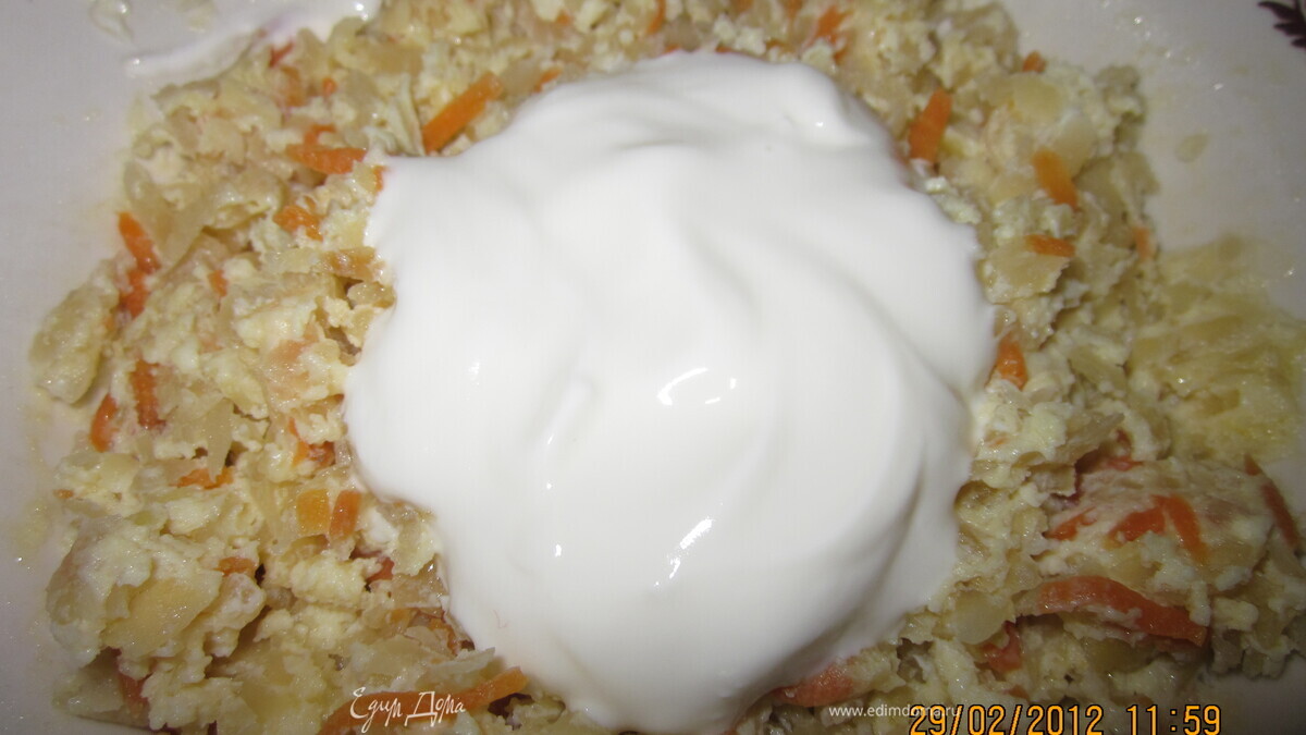 Капустный омлет