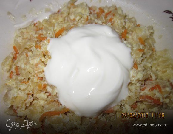 Капустный омлет