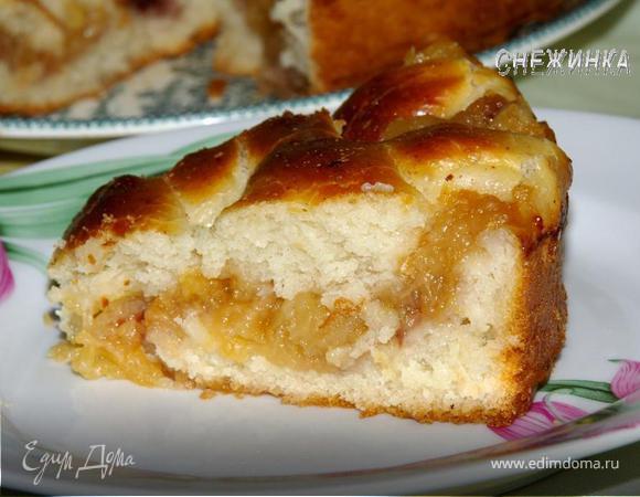 Пирог с яблочной стружкой (постный)