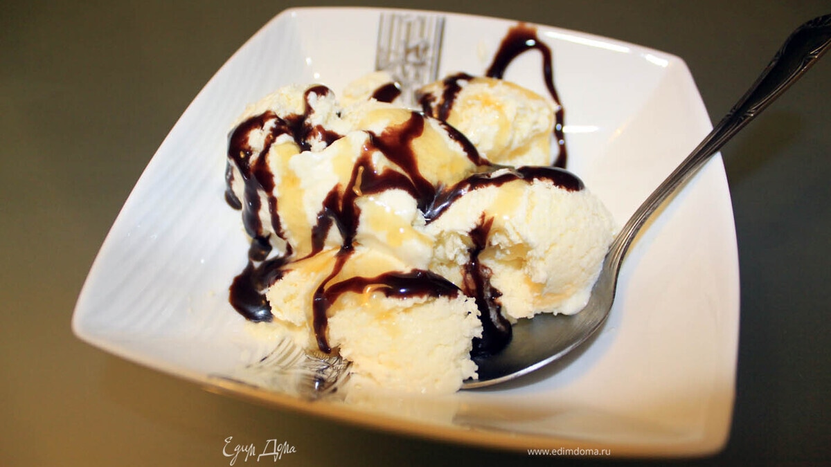 Домашнее сливочное мороженое