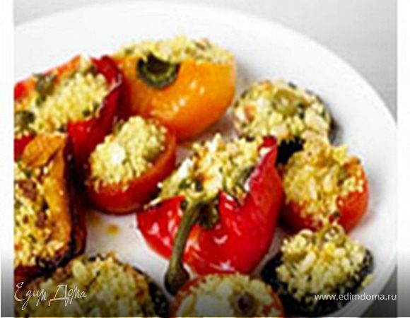 Фаршированные перцы, помидоры и грибы Фаршированные перцы, помидоры и грибы