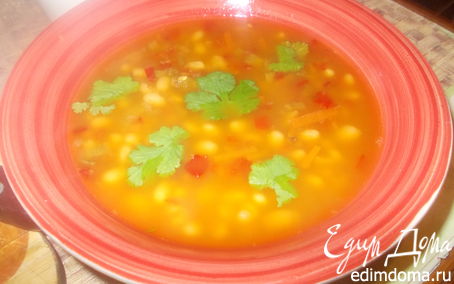 Рецепт Тосканский суп из фасоли с розмарином и зеленый салат с огурцами и мятой