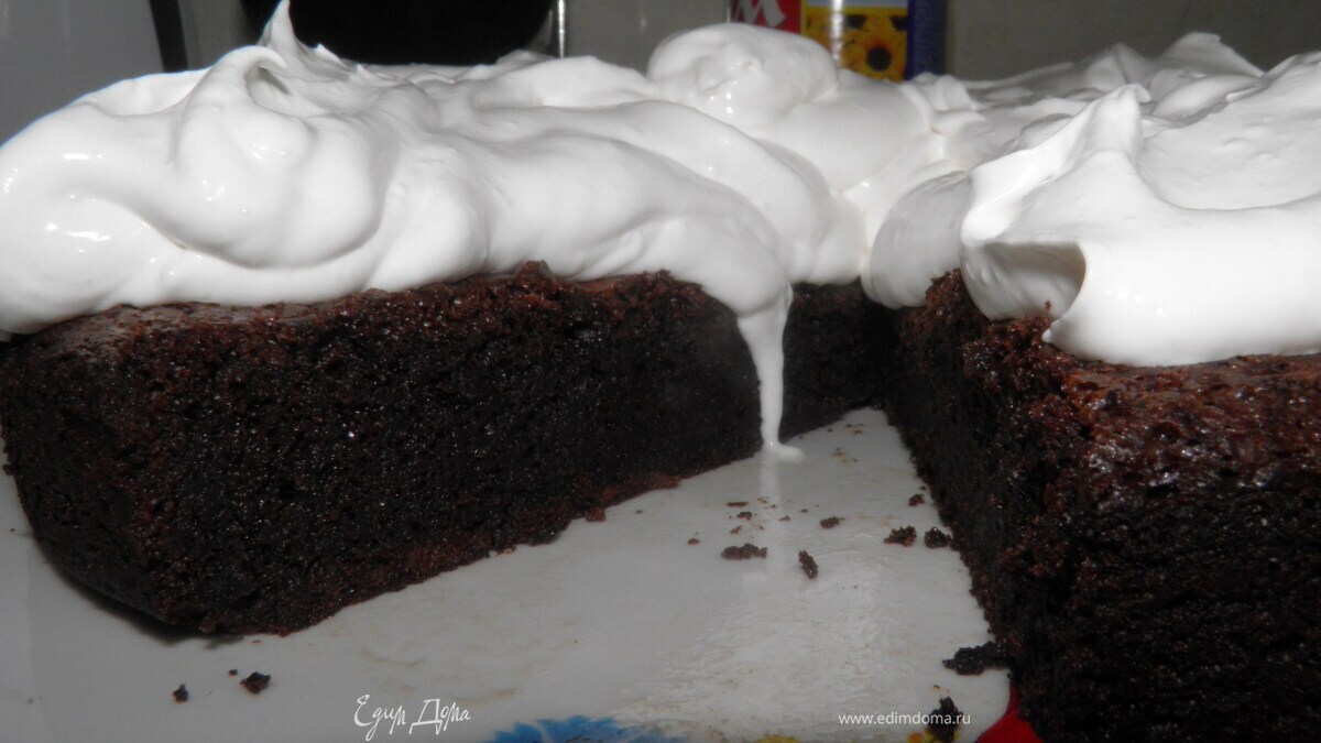 Шоколадный торт для мужа)