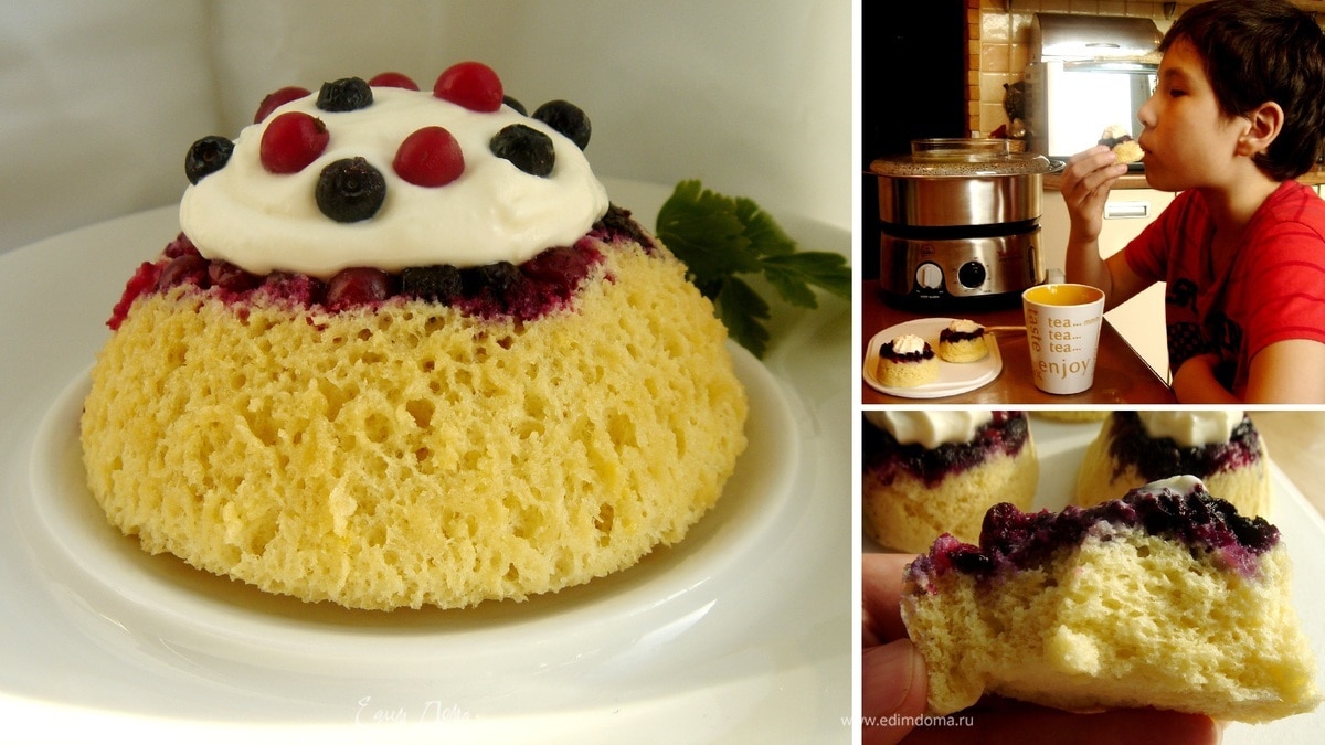 Ягодные бисквиты