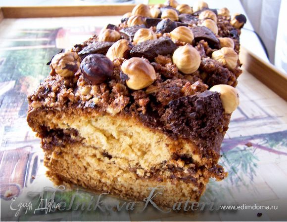 Нью-Йоркский орехово-шоколадный кекс
