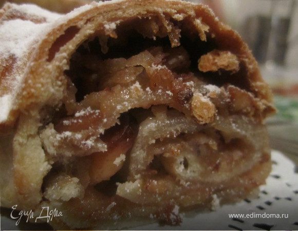 Яблочный штрудель(постный) Яблочный штрудель(постный)